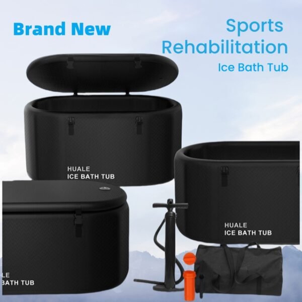 Ice Bath Tub For Athletes Water Chiller Compatible Cold Plunge Outdoor black