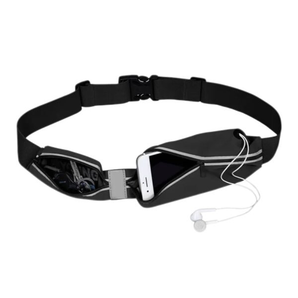 Elastic Reflective zipper Running Belt