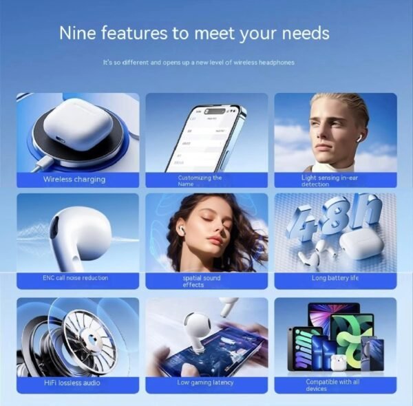 Smart AI Earphones Noise-Canceling Technology3