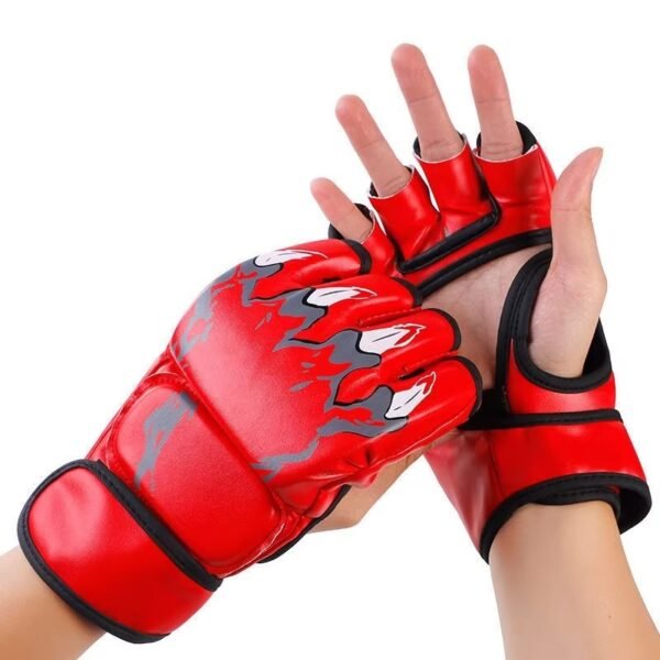 Half Finger Design Boxing Fight Gloves2