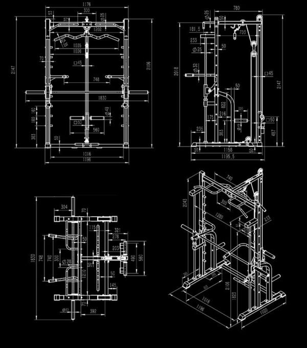 Squat Power Rack Smith Machine3